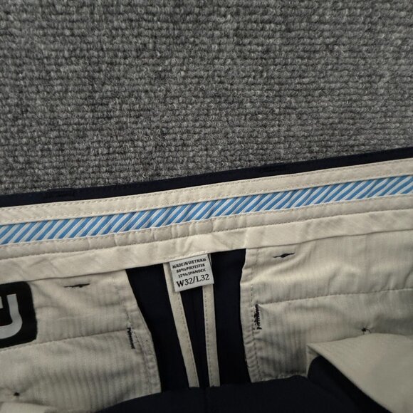 Footjoy Golf Pants 32x32 Navy Blue Stretch Polyester Spandex Pockets Adult - Picture 14 of 16
